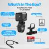 TIROL SUPPLIES Ultra Light Action Camera | 170 Wide Angle FHD 1080P | Handlebar, Helmet, Bicycle, Outdoor Sports | USB Rechargeable & Portable Bike Camera | Valentines Gift for Him view 3