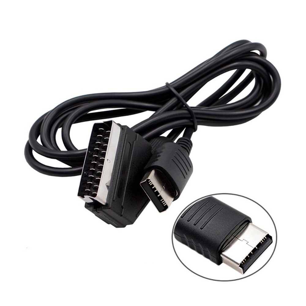 ACGTUY 1.8m RGB Scart Cable Compatible with The PS 2/1/3 / SG Mega Drive1/ MD2/ DC Dreamcast/Sat/X-Box/X-Box 360 Retro Video Game Consoels(for Dreamcast)