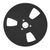 Phefop Empty Reel 1/4 5 Inch 3 Hole Open Reel Sound Tape Empty Reel Aluminum Alloy Tape Recorder Repair Reel Replacement (Black) view 2