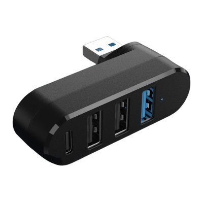 4 Port USB3.0 2.0 Hubs 180 Rotatable USB C High Speed Data Transfer Disk Splitter Drives Adapter for Laptop PC