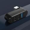 4 Port USB3.0 2.0 Hubs 180 Rotatable USB C High Speed Data Transfer Disk Splitter Drives Adapter for Laptop PC view 3