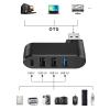 4 Port USB3.0 2.0 Hubs 180 Rotatable USB C High Speed Data Transfer Disk Splitter Drives Adapter for Laptop PC view 4