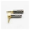 Chunsu 1pc 3.5mm 4 Pole Stereo TRRS Male Repair Headphone Jack Solder Plug Metal Audio DIY Connector(Straight) view 3
