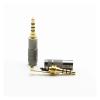Chunsu 1pc 3.5mm 4 Pole Stereo TRRS Male Repair Headphone Jack Solder Plug Metal Audio DIY Connector(Straight) view 4