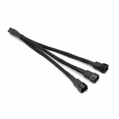 Chunsu 22awg 3Pin Fan 3Way Cooling Cable 3 Pin Fan Splitter Extension Cable-15cm 30cm(30cm)