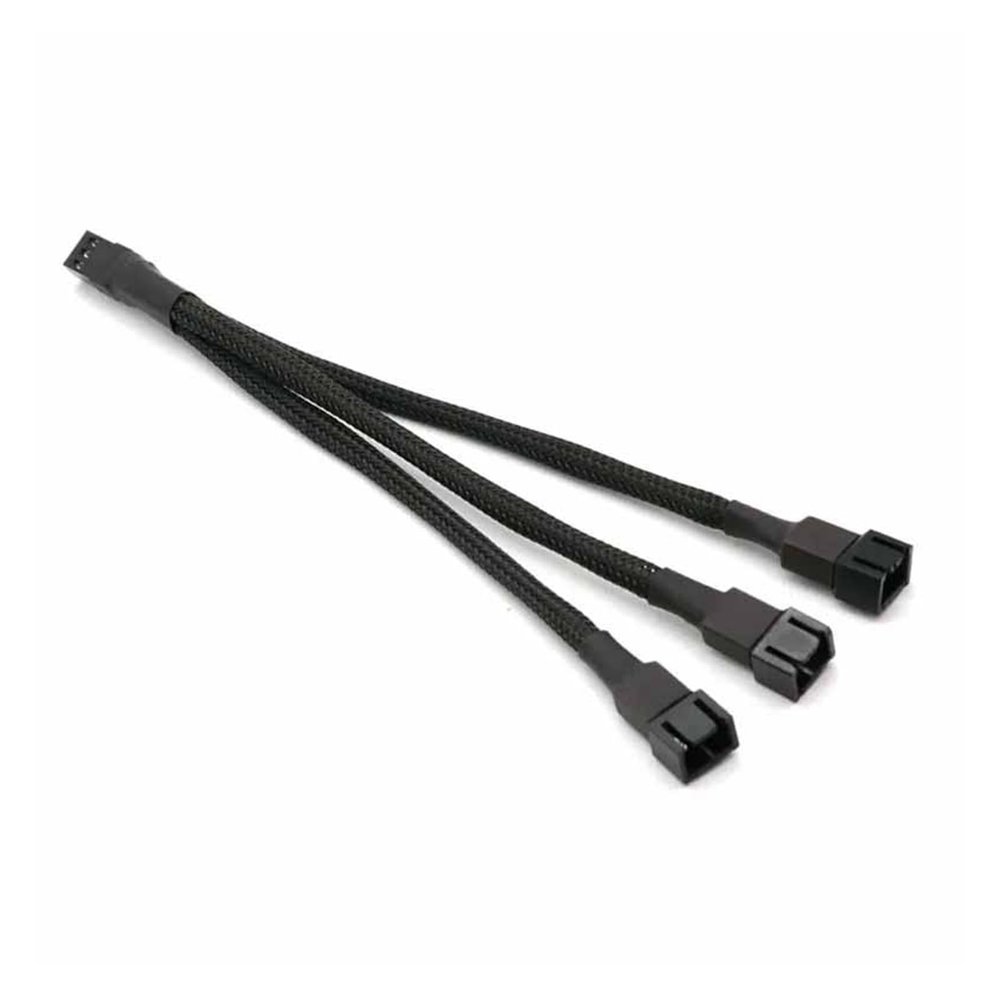 Chunsu 22awg 3Pin Fan 3Way Cooling Cable 3 Pin Fan Splitter Extension Cable-15cm 30cm(30cm)