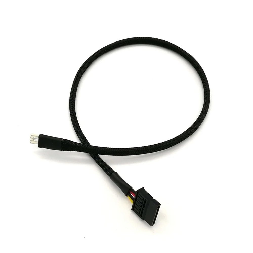 Chunsu 4Pin Fdd Floppy to SATA 15Pin Female Power Adapter Cable Using 18AWG-30cm(20cm)