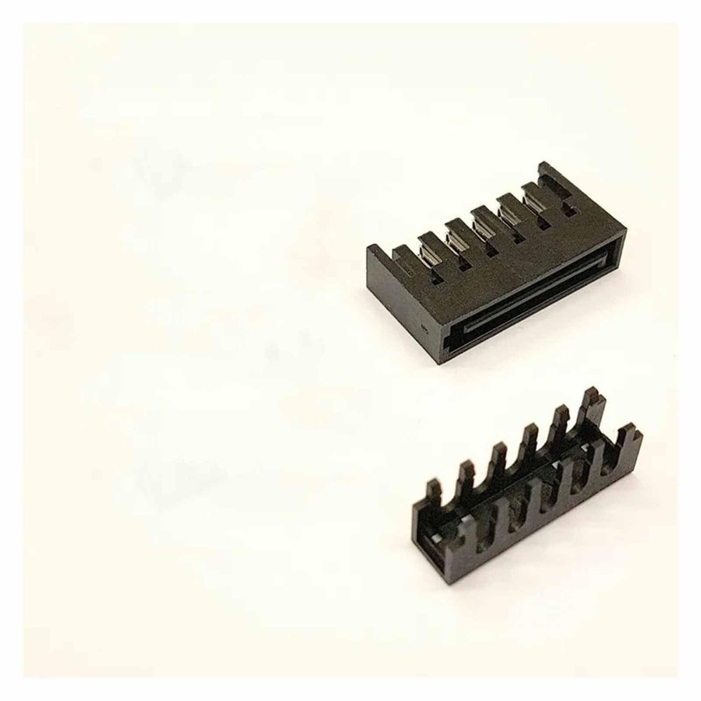 Chunsu Crimped SATA Male Power Housing Connector Plastic Shell 180/90 Degree Cap for PC Computer Hard Disk power-2pcs(180 Degree Cap)