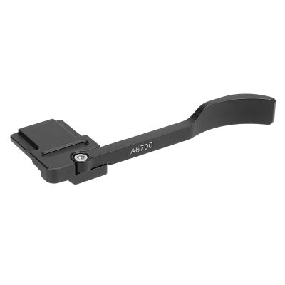 Aluminum Alloy Camera Thumb Grip, Foldable Hot Shoe Support for A6700, Camera Aluminum Alloy Thumb Grip (Black)