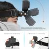 Action Camera Head Strap Mount, Secure Camera Mounting, Magnetic Adsorption, Quick Release Head Strap Mount, Rotatable Adjustment, for 3, X3 view 3