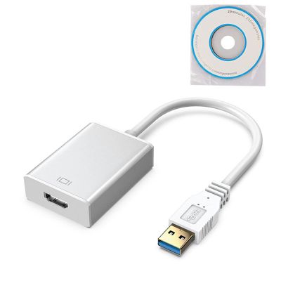 Tyenaza USB Adapter Cable, USB 3.0 to HD Multimedia Interface 1080P Converter High Speed for PC Laptop, Multiple Monitors PC Windows