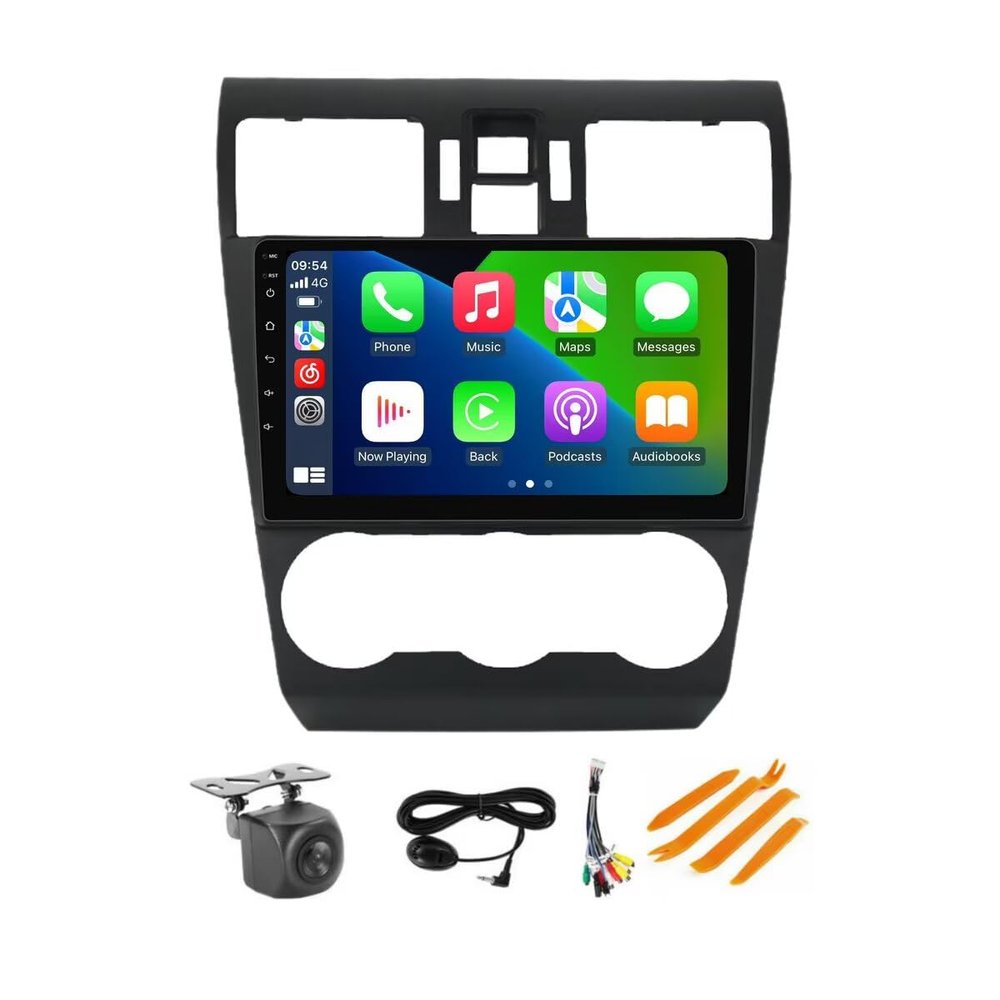 Android 14 Stereo for Subaru Forester WRX Impreza 2013 2014 2015 : 9" IPS Touch Screen Built-in Car-Play Android Auto/GPS Navigation/5G WiFi/FM/SWC/AHD Camera