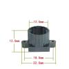 wangzhch M12 Lens Base 18mm mounting Hole spacing 6mm8.5mm 12mm 13m high Plastic Small Lens Connection Base(18mm Hole spacing 12mm high) view 2