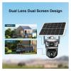 QDVOPHZA 6K 12MP Solar Camera Dual Lens Dual Screen WiFi 4G PTZ Human Tracking Security Surveillance Outdoor Waterproof Zoom Light Alarms(WiFi Camera No Card) view 3