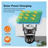 QDVOPHZA 6K 12MP Solar Camera Dual Lens Dual Screen WiFi 4G PTZ Human Tracking Security Surveillance Outdoor Waterproof Zoom Light Alarms(WiFi Camera No Card) view 4