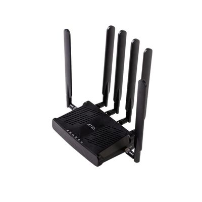 ATEL RE600 5G / CAT-19 LTE Indoor FWA Router with WiFi6, Dual SIM Capability, Connects up to 64 Devices, & IP Passthrough (Black)