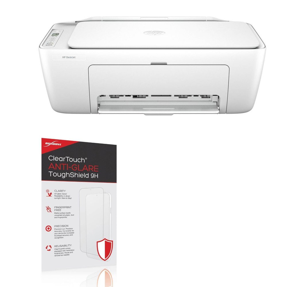 BoxWave Screen Protector Compatible With HP DeskJet 2855e - ClearTouch Anti-Glare ToughShield 9H (2-Pack), Anti-Glare 9H Tough Flexible Film Screen Protector