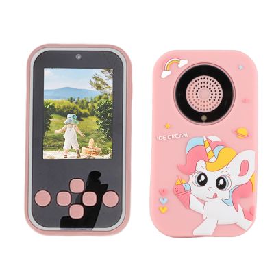 Digital Camera, Electronic Books Dual Lens Long Standby Time High Definition 1920x1080 Small Electronic Camera for Presents (Pink)