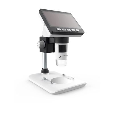 Lab Microscope Accessories 1000X Portable Desktop LCD Digital Microscope High Brightness 8 LEDs 4.3'' Electronic Microscopes Magnifier