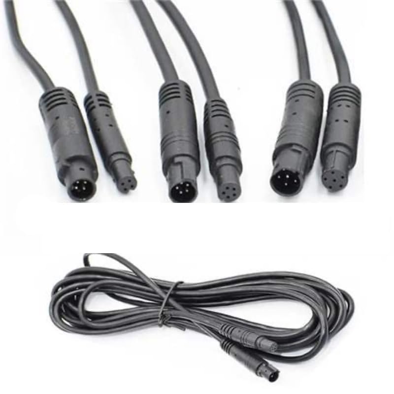 1-5M 4 5 6 pin core Male to Female Cord Car Rear View vehicle Camera Extension connector Cable cord Monitor Camera Wire(6 pin 2m)