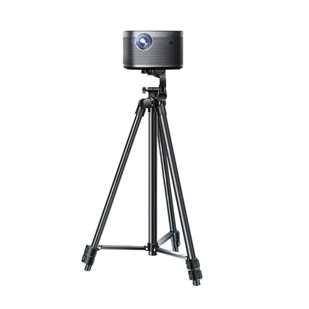 DIEYPOL Projector Mount Home Projector Support Floor Mounted Hole Free Telescopic Tripod Universal Desktop Bedside Sofa Portable Triangular Projector Stand Projector Stand Tripod(140cm)