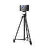 DIEYPOL Projector Mount Home Projector Support Floor Mounted Hole Free Telescopic Tripod Universal Desktop Bedside Sofa Portable Triangular Projector Stand Projector Stand Tripod(140cm) view 1