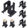 YLHHWVY Pergola Brackets 4x4 Post Base 4Pcs Adjustable Pergola Brackets Wood Fence Post Anchor Heavy Duty Deck Post Base for Deck Supports Porch Railing Post Holders view 1