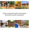 YLHHWVY Pergola Brackets 4x4 Post Base 4Pcs Adjustable Pergola Brackets Wood Fence Post Anchor Heavy Duty Deck Post Base for Deck Supports Porch Railing Post Holders view 2