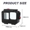 263FT/80M Aluminum Alloy Waterproof Case for Go Pro Hero13/Hero12/Hero11/Hero10/Hero9 Black, Underwater Diving Protective Housing Shell for Go Pro Hero 13 Action Camera with Bracket Accessories view 2