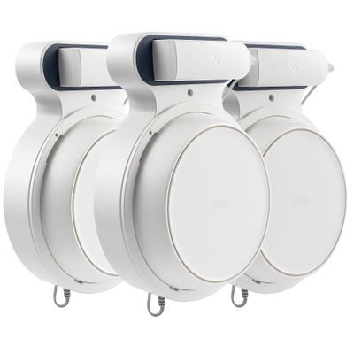 PETIMETI Wall Mount Bracket for Deco BE23/BE25/BE3600/BE5000 WiFi 7 Mesh System, Space Saving Wall Mount Holder with Cord Management, Easy to Install and Moved (3 Pack)