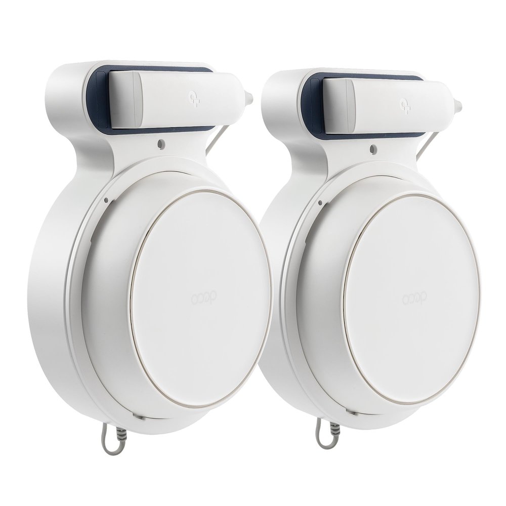 PETIMETI Wall Mount Holder for Deco BE23/BE25/BE3600/BE5000 WiFi 7 Mesh System, Space Saving Wall Mount Bracket with Cord Management, Easy to Install and Moved (2 Pack)