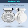 PETIMETI Wall Mount Holder for Deco BE23/BE25/BE3600/BE5000 WiFi 7 Mesh System, Space Saving Wall Mount Bracket with Cord Management, Easy to Install and Moved (2 Pack) view 2