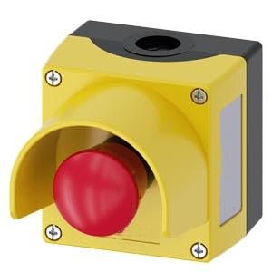 3SU1851-0ND00-2AC2 Enclosure for Command Devices, 22 mm, Round, Enclosure Material Metal, Enclosure top Part Yellow