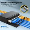 Enmane 8 Port Blank Keystone Patch Panel Shielded Compatible with LC/SC/ST/FC/USB/HDMI Keystone Jack for Desk Mount Home Ethernet Termination Box view 2