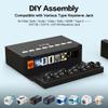 Enmane 8 Port Blank Keystone Patch Panel Shielded Compatible with LC/SC/ST/FC/USB/HDMI Keystone Jack for Desk Mount Home Ethernet Termination Box view 4
