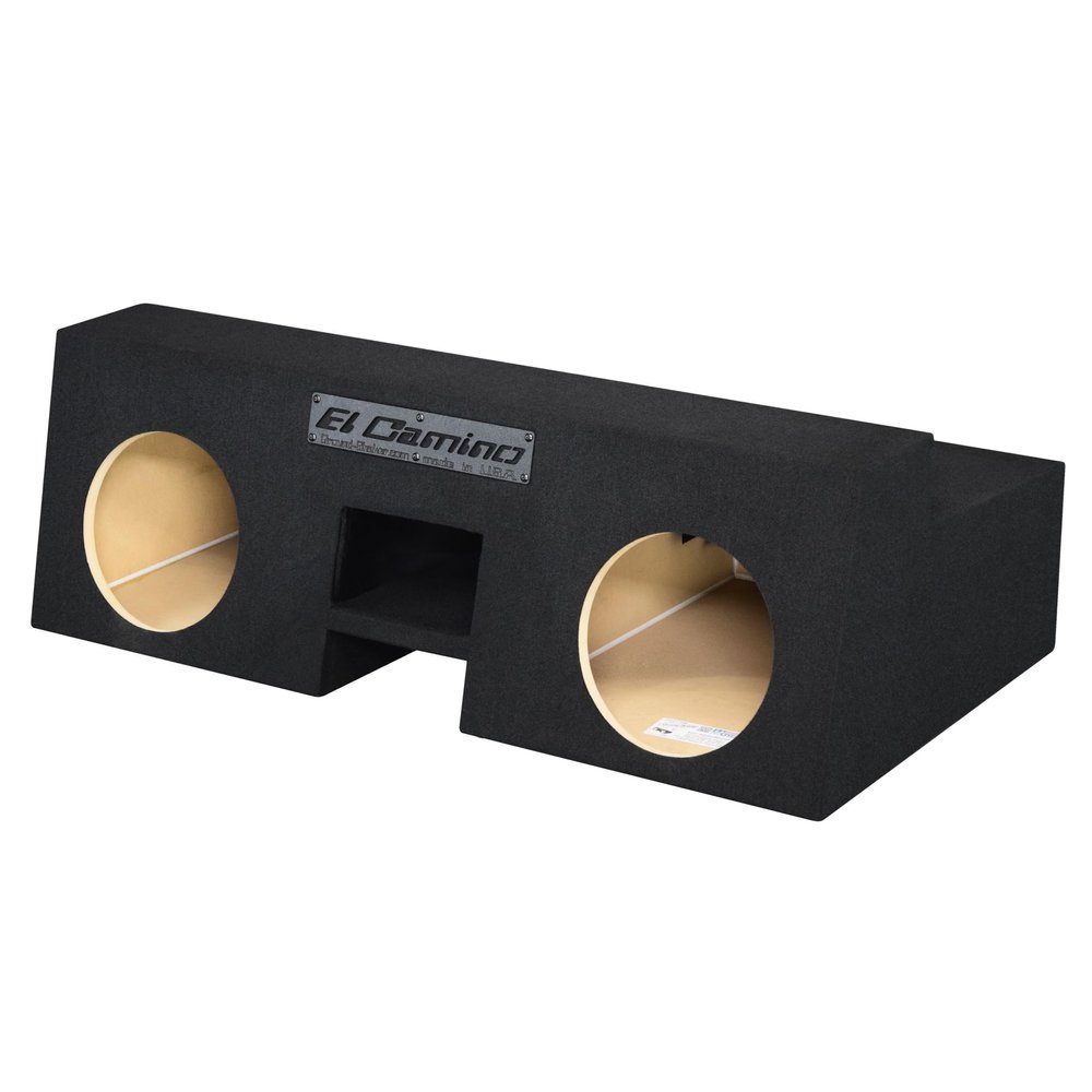 Chevy El Camino 1978 1979 1980 1981 1982 1983 1984 1985 1986 1987 Dual Ported Sub Box Subwoofer Enclosure Box Ground Shaker Stereo Subwoofer Box Speaker Enclosure Car Audio (Black, 10")