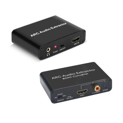 ARC Audio Extractor & Pro Bundle HDMI ARC Audio Extractor with Digital-to-Analog Converter (DAC) for Optical, Coaxial, RCA, and 3.5mm Outputs
