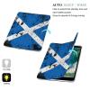 Amoewccr Dark Grunge Texture Scotland Flag Case for Air 1/2 9.7Inch Case iPad Pro/Air 3 10.5inch Case iPad 10th Gen Case with Pencil Holder Auto Wake Sleep Cover view 3