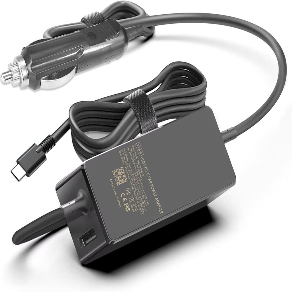 100W USB C Fast Charging Car Laptop Charger & Power Adapter, Compatible with Dell Latitude XPS Precision, MacBook Pro/Air, HP EliteBook Spectre, Lenovo ThinkPad Yoga, ASUS Acer Chromebook