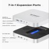 ORICO StudioLink Mac mini Hub with SSD Enclosure & 7-in-1 Ports | NVMe/SATA M.2 SSD Dock for Mac mini M1/M2/Mac Studio | 10Gbps USB-C, SD/TF Card Reader, 3.5mm Audio, Aluminum Alloy view 2