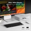 ORICO StudioLink Mac mini Hub with SSD Enclosure & 7-in-1 Ports | NVMe/SATA M.2 SSD Dock for Mac mini M1/M2/Mac Studio | 10Gbps USB-C, SD/TF Card Reader, 3.5mm Audio, Aluminum Alloy view 4