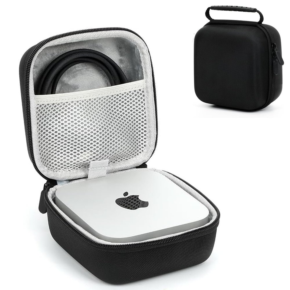 Travel Case for Apple Mac mini M4 2024 Case, Soft-Lined, Hard-Shell Organizer for Apple Mac mini m4 pro Desktop Computer and Accessories for Home, Office