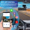 4K Car DVR Dash Cam for Cars,Voice Prompt,Built in WiFi App Control with UHD 2160P,Super Night Vision,Loop Recording G-Sensor, Parking Monitor Video Recorder view 3