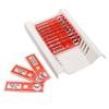 JOEBO Microscope Kit 12 PCS Prepared Plastic Slides Kids Microscope Slides Microscope Lens Adapters(Red) view 3