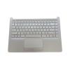 D-KXCPELE Replacement Laptop Palmrest Upper Case Backlit Keyboard Touchpad Assembly Part for HP Pavilion 14-CF 14-DK L48647-001 view 1