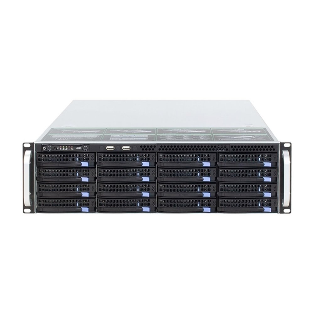Boartechs 19Inch 16bay 3U 650MM 16HDD Hot Server Computer Case Hotswap Rack Storage Chassis Max Support 12 * 13 Inch E-ATX Motherboard(6GB SAS SGPIO)
