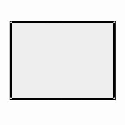 Yctze Portable Foldable Noncrease White Projector Screen, Diagonal 60-100 Inch, 4:3 Ratio, Ideal for Rear Projection, Outdoor, Window, Video, Christmas and More (#01)