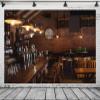 Loccor 10x8ft Bar Fabric Backdrop Western Bar Counter Restaurant Photography Background for Evening Celebration Party Gangsta Film Party Decorations Kids Adults Video Photo Booth Studio Props view 1