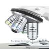 Microscope Kit Long Working Distance Plan Field Infinity Objective Phase Contrast Objective Metallographic 2.5X 5X 10X 20X 50X 100X Dry Lens Microscope Lens Adapters(100X) view 4