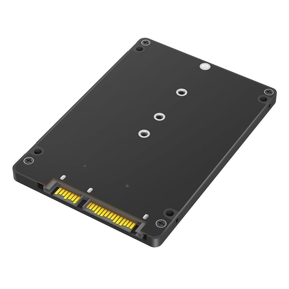 JMT M.2 NGFF B+M Key to 2.5Inch SATA 3.0 Adapter 6Gbps with 7mm Plastic Case for 2230 2242 2260 2280 SATA SSD